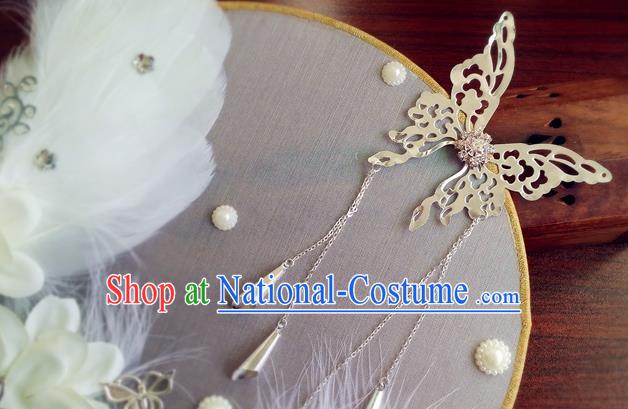 Handmade Chinese Bride Prop Fan Traditional Hanfu Silk Fan Wedding White Feather Palace Fan