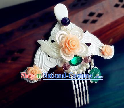 Chinese Song Dynasty Princess Hairpin Traditional Hanfu Hair Accessories Ancient Imperial Consort Hair Comb