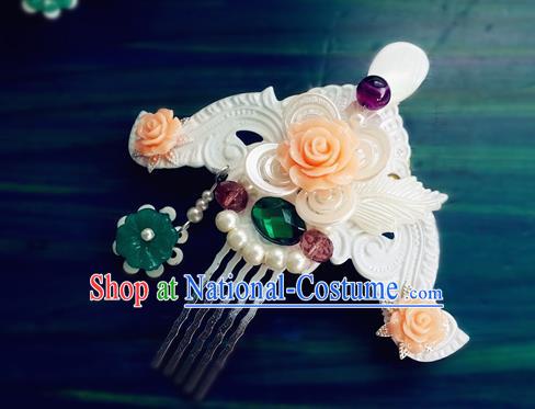 Chinese Song Dynasty Princess Hairpin Traditional Hanfu Hair Accessories Ancient Imperial Consort Hair Comb