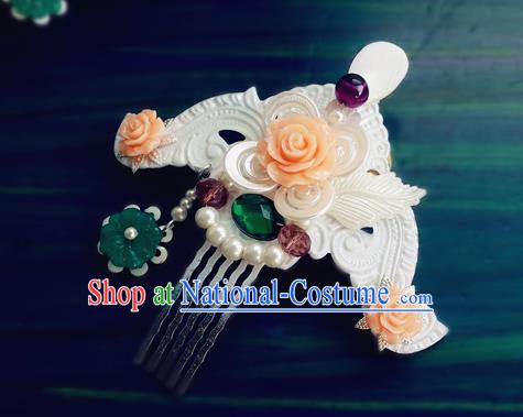 Chinese Song Dynasty Princess Hairpin Traditional Hanfu Hair Accessories Ancient Imperial Consort Hair Comb