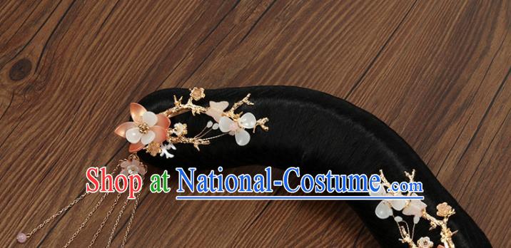 China Traditional Qing Dynasty Princess Headdress Ancient Palace Lady Wigs and Hairpins Drama Story of Yanxi Palace Hairpieces