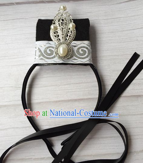 Chinese Ancient Scholar Hairdo Crown Traditional Ming Dynasty Swordsman Hair Accessories