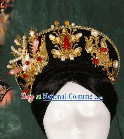 China Traditional Qing Dynasty Imperial Consort Headwear Ancient Noble Woman Wigs and Hairpins Drama Ruyi Royal Love in the Palace Wei Yanwan Hairpieces