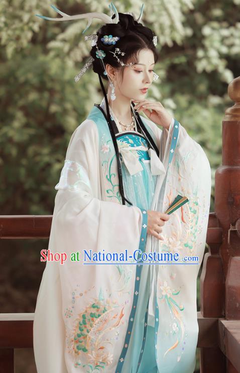 China Traditional Tang Dynasty Palace Princess Historical Garment Costumes Ancient Court Beauty Hanfu Dress Clothing