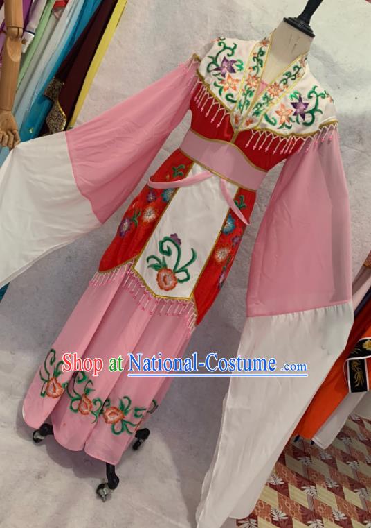 China Beijing Opera Actress Clothing Ancient Noble Lady Garment Costumes Shaoxing Opera Diva Pink Dress Apparels