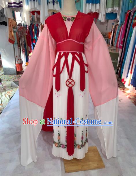 China Shaoxing Opera Actress Dress Outfits Peking Opera Diva Clothing Ancient Young Woman Garment Costumes