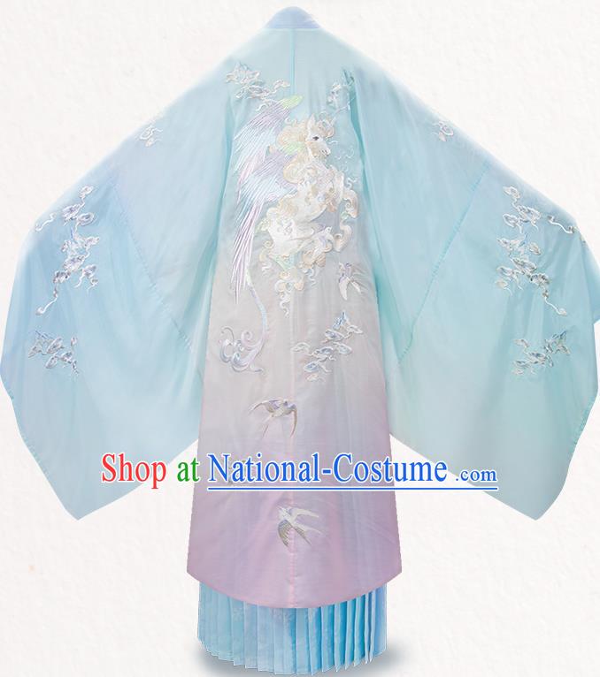 China Ancient Young Beauty Clothing Traditional Embroidered Hanfu Dress Song Dynasty Royal Princess Garment Costumes Complete Set