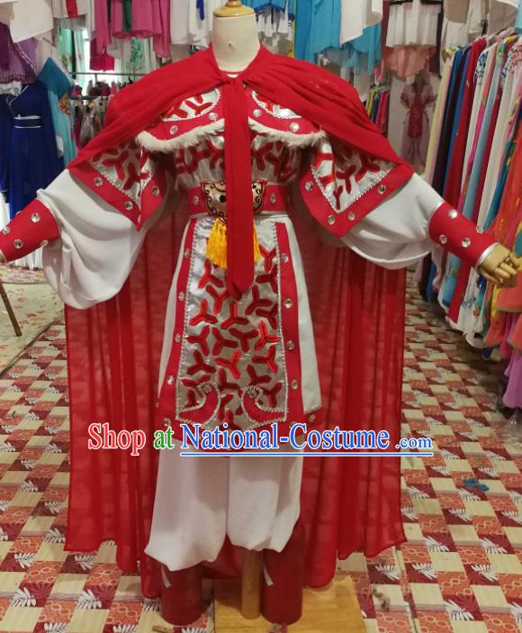 China Traditional Opera General Clothing Shaoxing Opera Warrior Garment Costumes Beijing Opera Wusheng Uniforms