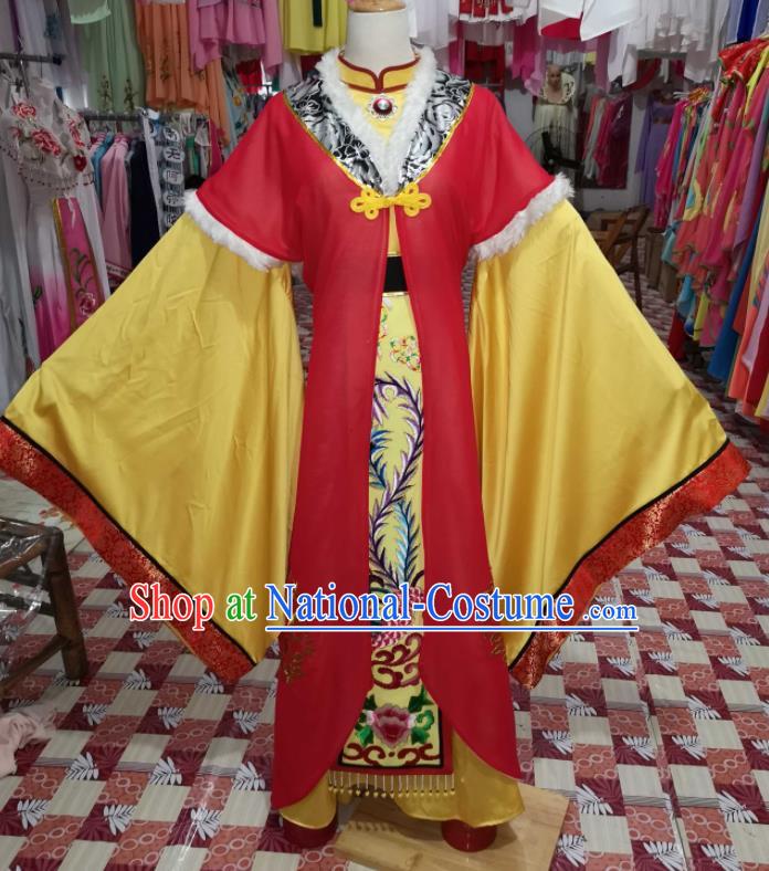 China Shaoxing Opera Diva Dress Outfits Traditional Peking Opera Hua Tan Clothing Ancient Empress Garment Costumes