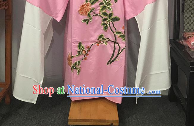 China Beijing Opera Xiaosheng Embroidered Pink Robe Traditional Shaoxing Opera Niche Clothing Opera Scholar Garments