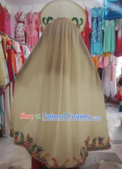 China Traditional Peking Opera Empress Clothing Ancient Princess Garment Costume Huangmei Opera Actress Yellow Mantle