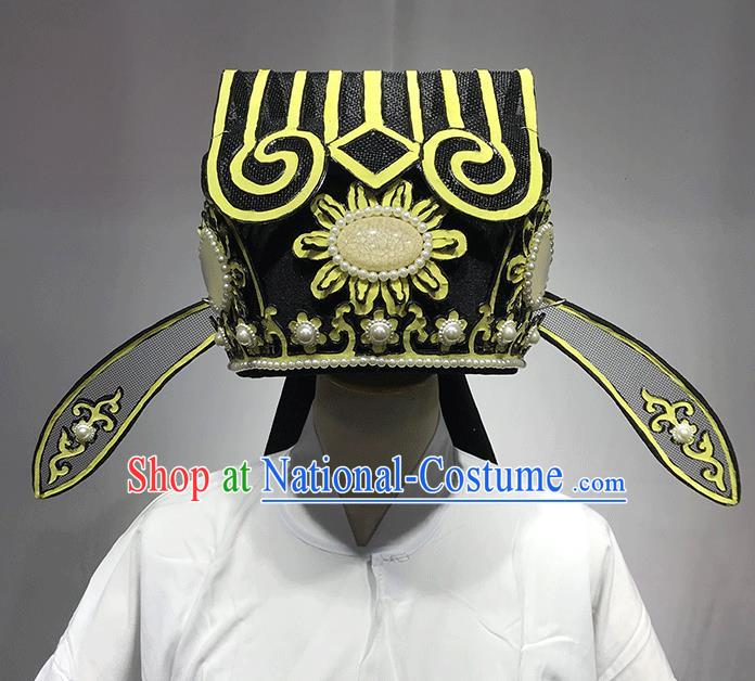 Chinese Traditional Beijing Opera Landlord Hat Peking Opera Rich Man Headwear Shaoxing Opera Ministry Councillor Headdress