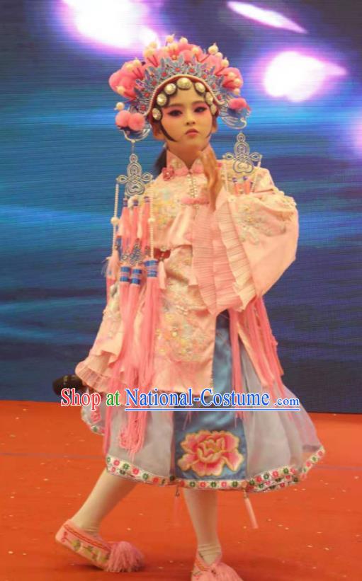 China Children Stage Performance Dress Classical Dance Uniforms Opera Dance Costume Girl Dance Clothing