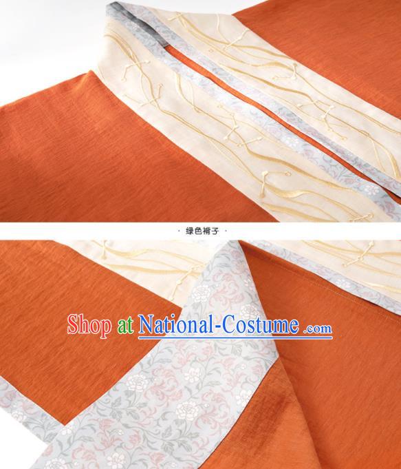 China Traditional Female Hanfu Garments Song Dynasty Royal Princess Historical Clothing Ancient Young Beauty Dresses