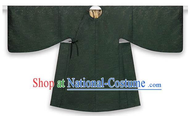 China Traditional Noble Woman Hanfu Garments Ming Dynasty Countess Historical Clothing Ancient Royal Princess Green Dresses