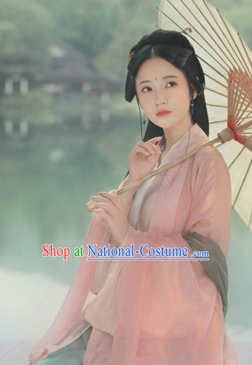 China Jin Dynasty Princess Clothing Traditional Court Lady Historical Costumes Ancient Royal Infanta Hanfu Dress Garments