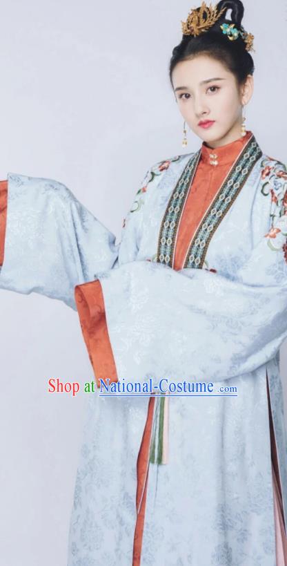 China Ming Dynasty Young Mistress Hanfu Dress Drama Palace Princess Replica Garments Ancient Court Woman Clothing