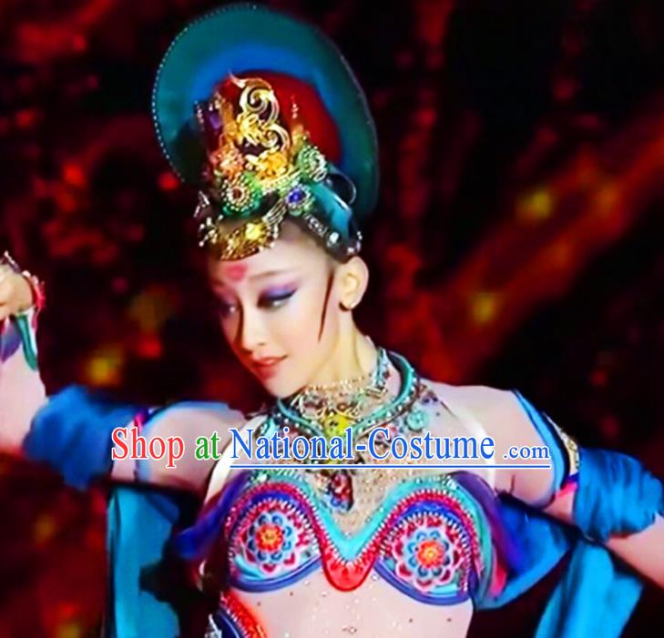 China Classical Dance Clothing Woman Group Dance Garment Costume Flying Apsaras Dance Performance Dress