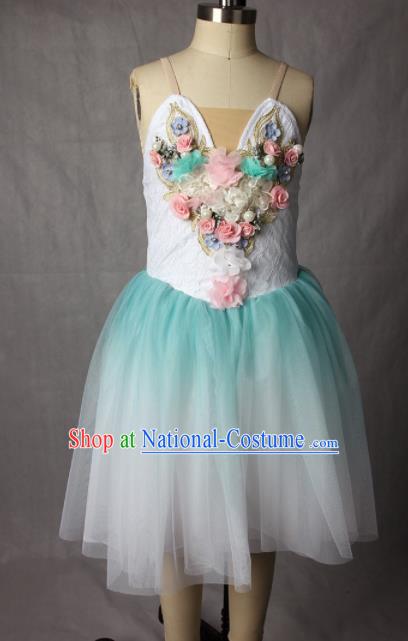 Professional Ballet Dance Garment Costume Tutu Ballerina Dance Veil Dress Children Dance Competition Clothing Girl Dancewear