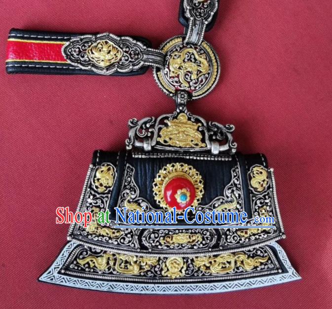 Handmade China Zang Nationality Steel Flint Waist Accessories Ethnic Wedding Belt Pendant Tibetan Robe Waistband