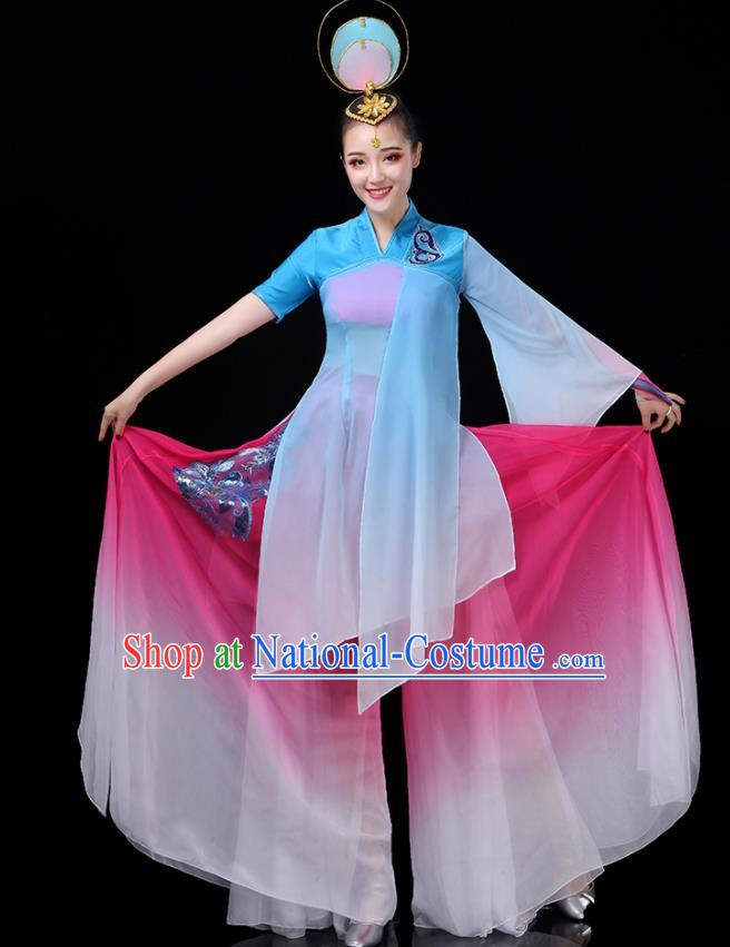 China Woman Group Dancewear Classical Dance Clothing Umbrella Dance Garment Costumes Fairy Dance Outfits