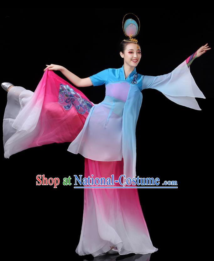 China Woman Group Dancewear Classical Dance Clothing Umbrella Dance Garment Costumes Fairy Dance Outfits