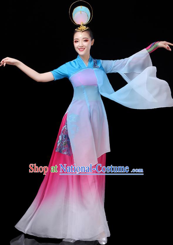 China Woman Group Dancewear Classical Dance Clothing Umbrella Dance Garment Costumes Fairy Dance Outfits