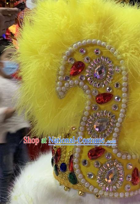 China Xinjiang Ethnic Performance Yellow Feather Hat Uighur Nationality Folk Dance Headwear Uyghur Minority Dance Headdress