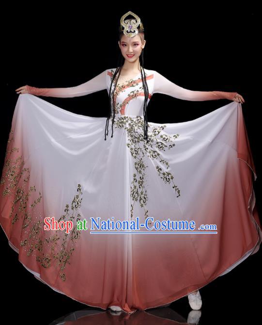 Chinese Uighur Ethnic Festival Performance Costumes Uyghur Nationality Dance Dress Outfits Xinjiang Minority Folk Dance Clothing