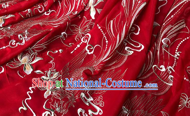 China Ancient Princess Garment Costumes Traditional Wedding Red Hanfu Dresses Jin Dynasty Court Beauty Historical Clothing