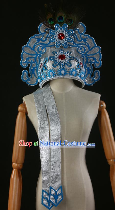 Chinese Peking Opera Niche Hat Ancient Scholar Headwear Beijing Opera Xiaosheng Liang Shanbo Headdress