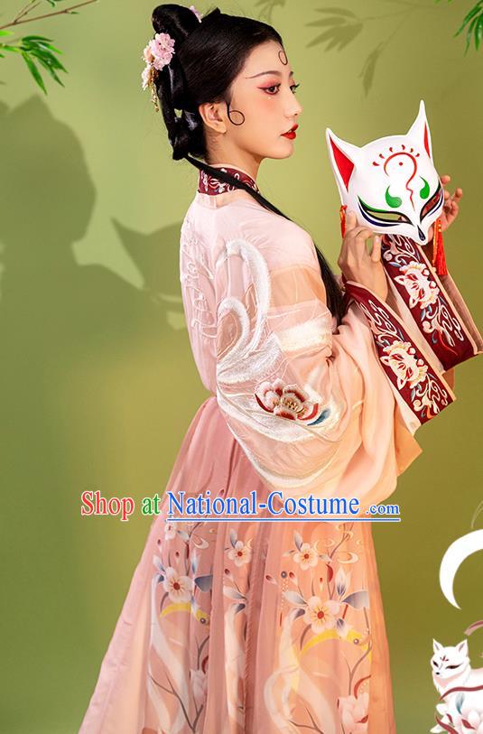 China Traditional Jin Dynasty Hanfu Dress Clothing Ancient Fairy Princess Garment Costumes for Women