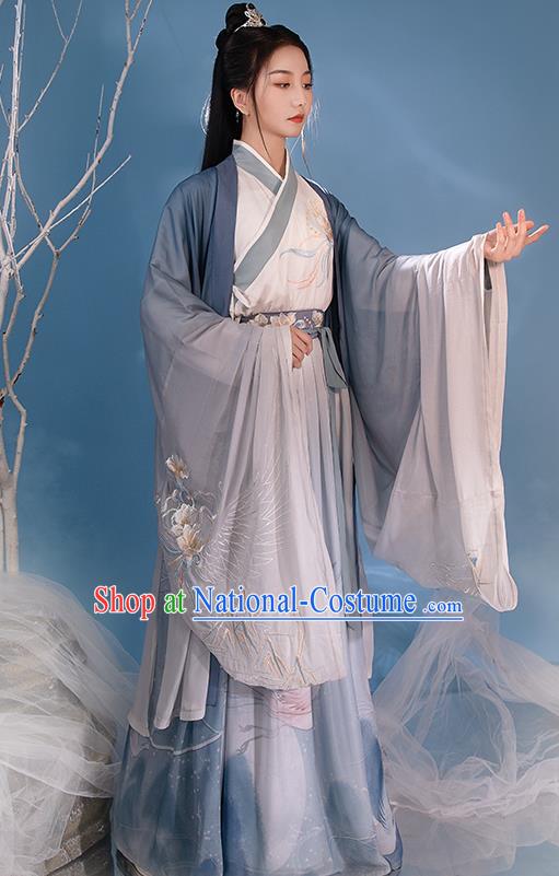 China Ancient Royal Princess Garment Costumes Song Dynasty Palace Infanta Hanfu Dress Traditional Historical Clothing for Women