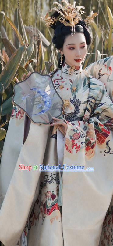 China Ancient Garment Costumes Traditional Wedding Hanfu Dresses Ming Dynasty Empress Historical Clothing Complete Set