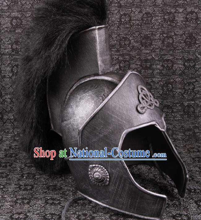 Custom Rome Warrior Hat European Medieval Ages General Helmet Sparta Hero Headwear