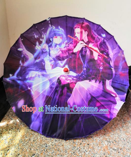 Chinese Cartoon Umbrella Classical Umbrella Printing Umbrella Handmade Silk Umbrellas