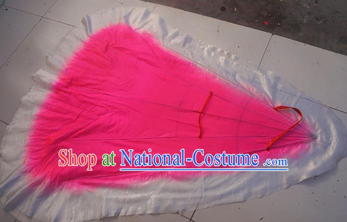 Chinese Spring Festival Gala Opening Dance Silk Fans Folk Dance Fan Yangko Dance Pink Ribbon Fan Group Peony Dance Prop Fan