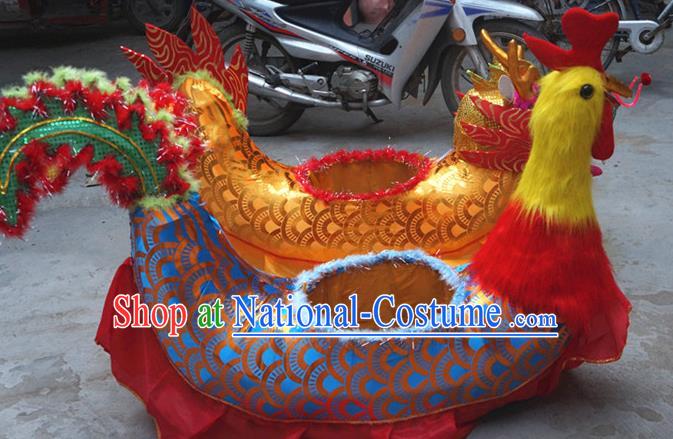 Chinese Yangko Dance Phoenix Land Boat New Year Performance Props Folk Dance Accessories