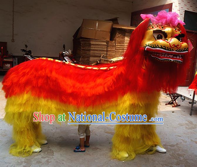 Chinese New Year Performance Props Lion Dance Costumes Folk Dance Accessories South Lion Dancing Competition Clothing Handmade Lion Head