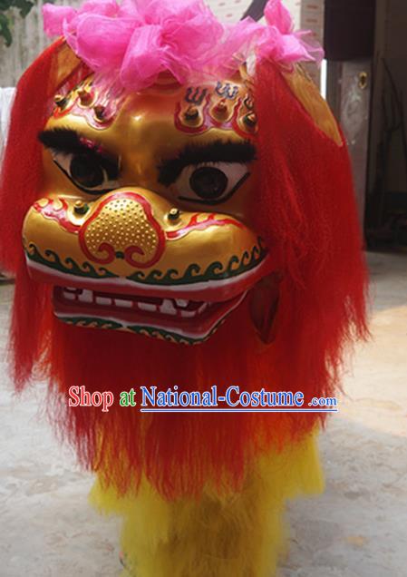 Chinese New Year Performance Props Lion Dance Costumes Folk Dance Accessories South Lion Dancing Competition Clothing Handmade Lion Head