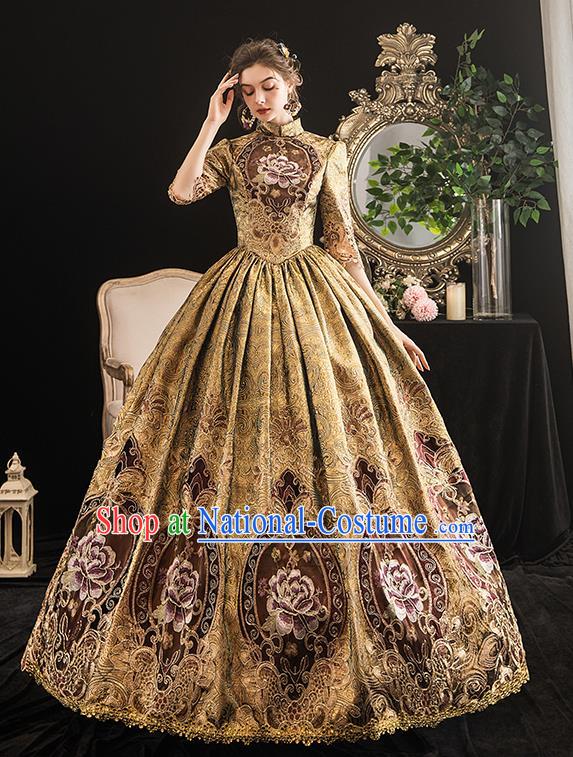 Top French Formal Attire European Drama Performance Clothing Western Court Princess Full Dress Christmas Garment Costume