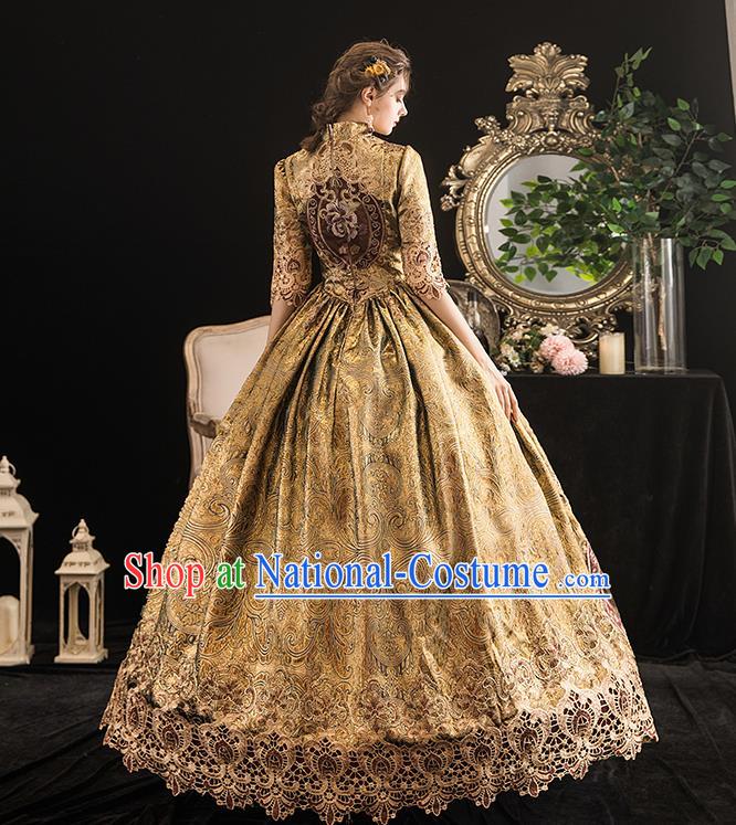 Top French Formal Attire European Drama Performance Clothing Western Court Princess Full Dress Christmas Garment Costume