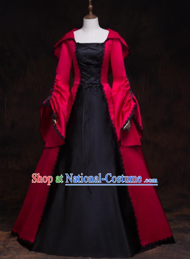 Top Gothic Princess Formal Attire European Drama Performance Clothing Western Renaissance Style Full Dress Halloween Garment Costume