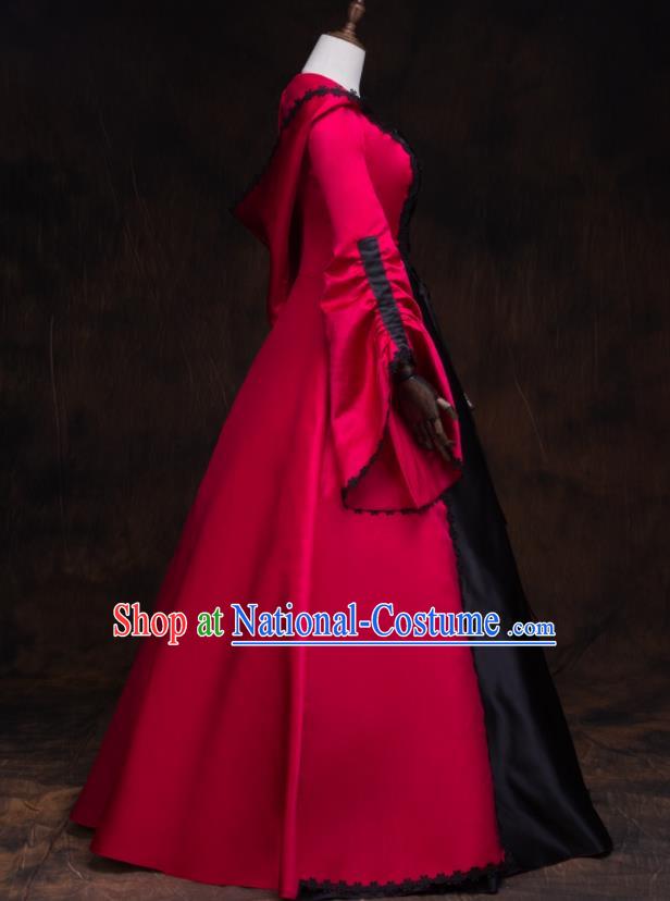 Top Gothic Princess Formal Attire European Drama Performance Clothing Western Renaissance Style Full Dress Halloween Garment Costume