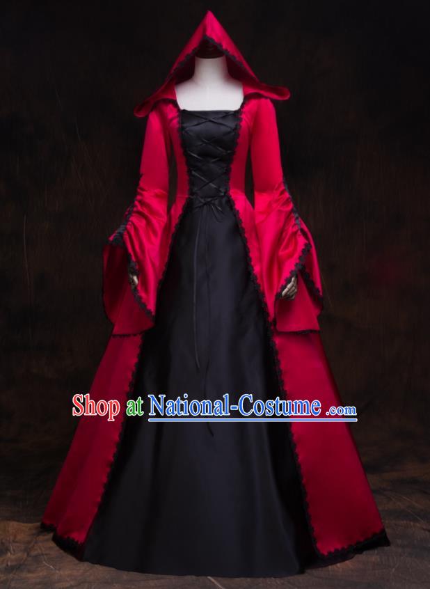 Top Gothic Princess Formal Attire European Drama Performance Clothing Western Renaissance Style Full Dress Halloween Garment Costume