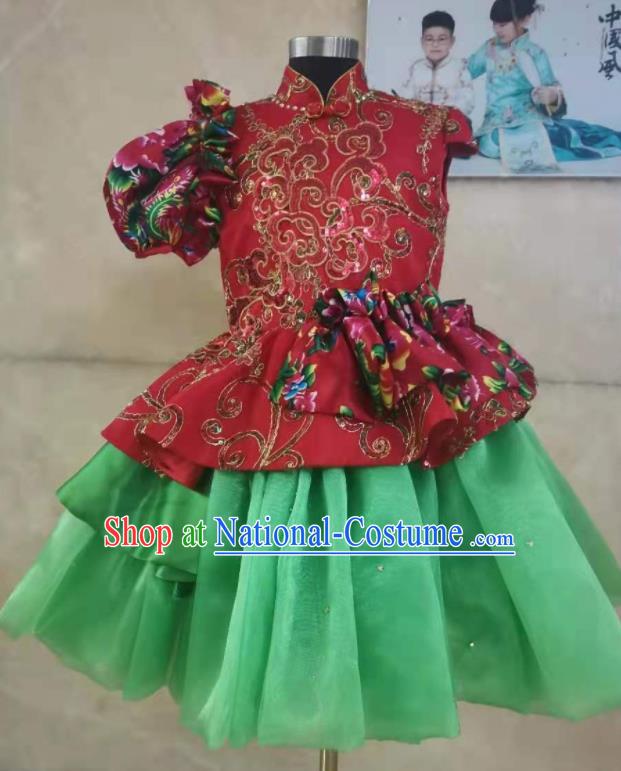 Professional Modern Dance Dress Girl Chorus Garment Children Stage Performance Costume