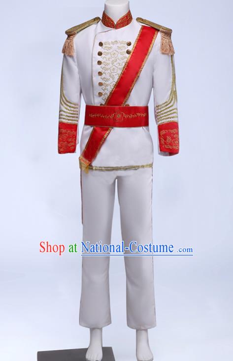 Custom England Royal Guard Clothing Annual Meeting Performance Suits Western Prince Jacket European Drama Garment Costume