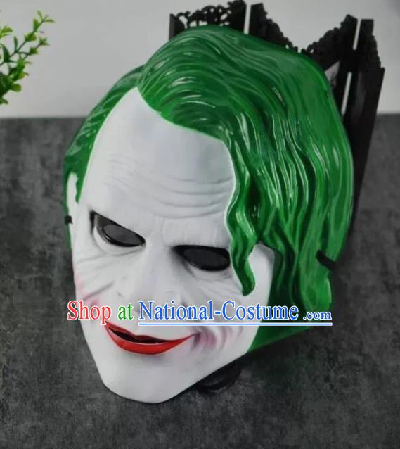 Professional Stage Performance Accessories Halloween Cosplay Clown Face Mask Handmade Joker Mask Headgear