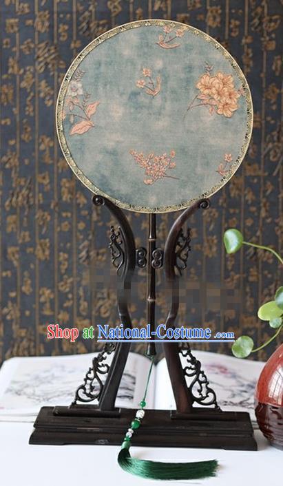 China Handmade Bride Silk Fan Suzhou Palace Fan Classical Dance Circular Fan Traditional Wedding Fan