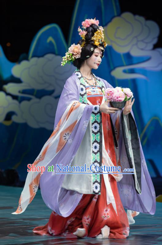 China Ancient Empress Hanfu Dress Clothing Tang Dynasty Garment Costume Traditional Court Woman Historical Apparels